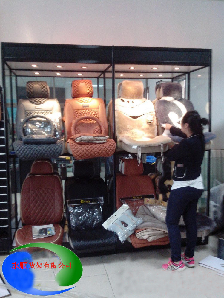 Tủ trưng bày ghế ô tô Bắc Kinh. Ghế đệm hiển thị đứng tự động cung cấp tủ trưng bày kệ kệ hợp kim titan kệ