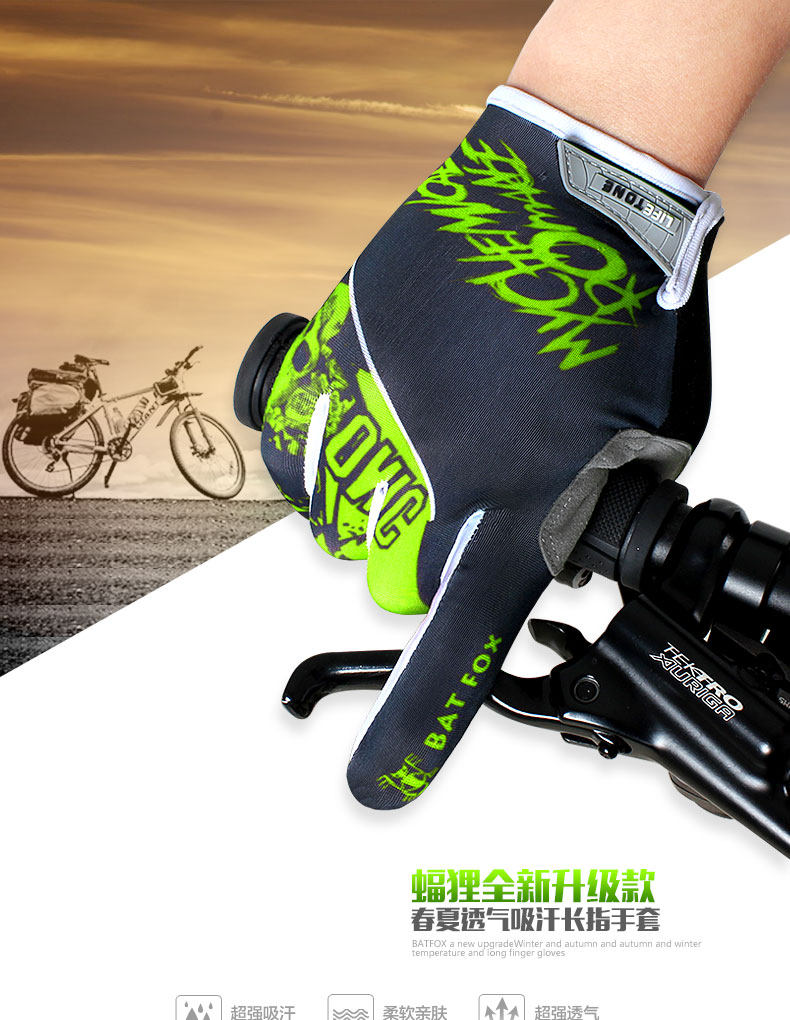 Gants pour vélo mixte BATFOX - Ref 2239543 Image 7