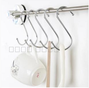 Stainless steel kitchen S type hook multifunctional wall door behind closet metal small large strong hook S shape hook