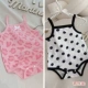 Розовый леопардовый узор + черно-белый горошек