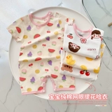 Летнее хлопковое детское тонкое боди для девочек для новорожденных, пижама, 0-3 лет