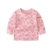 Удерживающий тепло детский лонгслив для девочек, хлопковое нижнее белье, термобелье, осенний, 0-5 лет