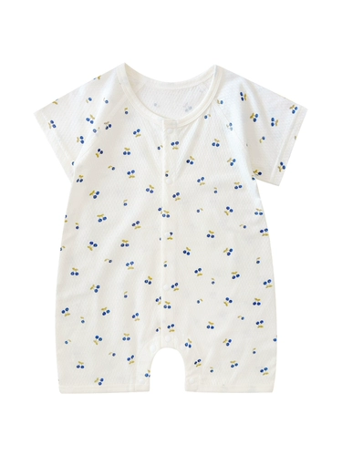 Детский комбинезон, летний костюм мальчика цветочника, детское боди, хлопковая тонкая пижама, летняя одежда, 0-18 мес., короткий рукав