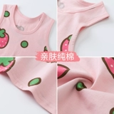 Летняя детская майка для девочек, шорты, комплект, хлопковая летняя одежда, эффект подтяжки