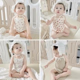 Детское хлопковое боди для мальчиков, летняя тонкая детская майка топ, пижама, летняя одежда, эффект подтяжки