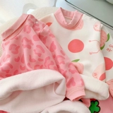 Детская утепленная приятная телу футболка, хлопковое детское термобелье, демисезонный пуховик, высокий воротник, в западном стиле