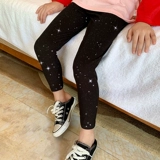 Детский лонгслив для девочек, леггинсы, детское хлопковое нижнее белье, осенний комплект, в западном стиле, в корейском стиле