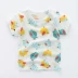 Nam nữ trẻ em hè 1 nữ bé 0 áo sơ mi ngắn tay trẻ em mùa hè cotton nửa tay trẻ em mặc 3 tuổi quần áo trẻ em cao cấp Áo thun