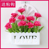 Hipster wall ornaments pendant bedroom simulation wall hanging basket home creative living room fake flower plastic silk flower