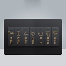 Luminous switch marking wall sticker home sticker modern simple wall waterproof panel Light label decorative sticker