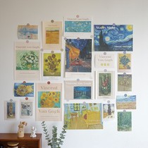 ins dormitory Nordic bedroom wall decoration wall stickers Wall room layout card retro stickers