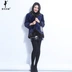 Purple Emperor Shabu 2018 phụ nữ mới phù hợp với cổ áo thời trang áo khoác lông gọn gàng SD942 - Faux Fur áo lông dáng dài Faux Fur