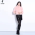 Purple Emperor Shaw Womens 2019 Cổ áo mới Cổ áo lông chồn Toàn bộ Áo khoác lông chồn cho mẹ SD1048 - Faux Fur khoác lông cừu Faux Fur