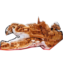 Taihang Thuja Mountain peoples happy home root carving ornaments natural two-color material reverse flow incense hollow handicrafts