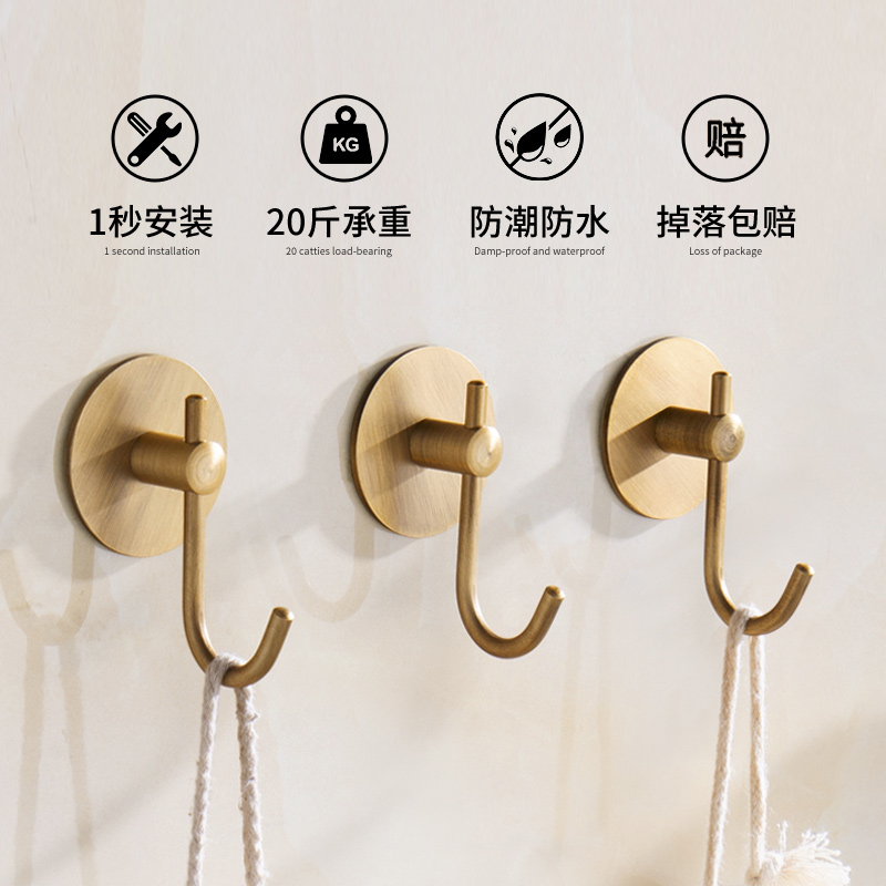 Hanging clothes hooked on wall wall-walled porch in bathroom towel hook in individual cloak hook