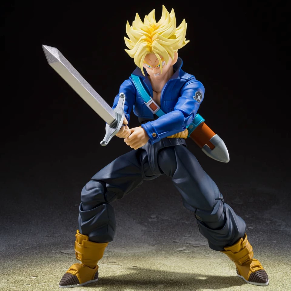 Бандай SHF Dragon Ball Super Саїян Молодой Транкс из будущего переиздание готовый к запасу