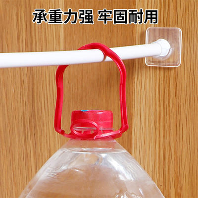 Telescopic rod support bracket hook, no drilling required, dormitory household bath curtain rod support fixed bracket, curtain hanging rod clamp