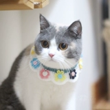 Красочный чокер, шерстяной фальшивый воротник ручной работы, шарф, слюнявчик, милый нагрудник