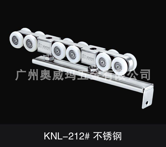 Stainless steel hanging wheel 12 wheels Heavy sliding door wheel Sliding door silent silencer pulley Hanging door wheel hanging pulley