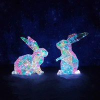 Пара кроликов (пара-двойка) кролик-лазанье 47*52*23, кролик-сиденье 57*42*23