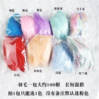 Около 100 перьев (розовый по умолчанию не может быть повторно)