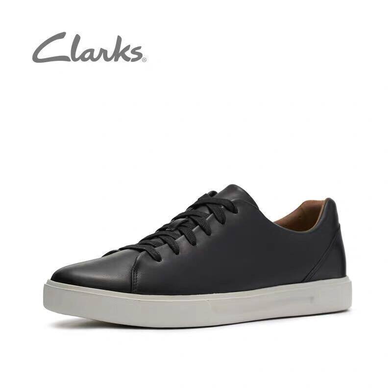 clarks its music Un Costa Lace spring men's shoes lace up sports and leisure tide board shoes soft leather small white shoes