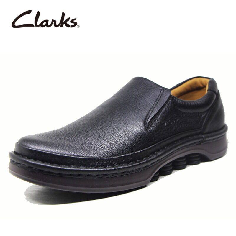 claks its Lemen's shoes Bull Leather Set Foot Casual Shoes Spring Autumn Style Air Cushion Thick Bottom Shock Absorbing Comfort Breathable Single Shoes