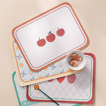 Leather meal mat ins wind western meal mat advanced sense kitchen meal mat heat insulation mat high temperature resistant anti-scalding meal mat