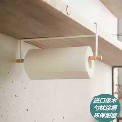Japanese wrought iron? Car under-hanging row hook Kitchen roll toilet paper storage shelf Hanging nail-free hook Drain plug-in card type