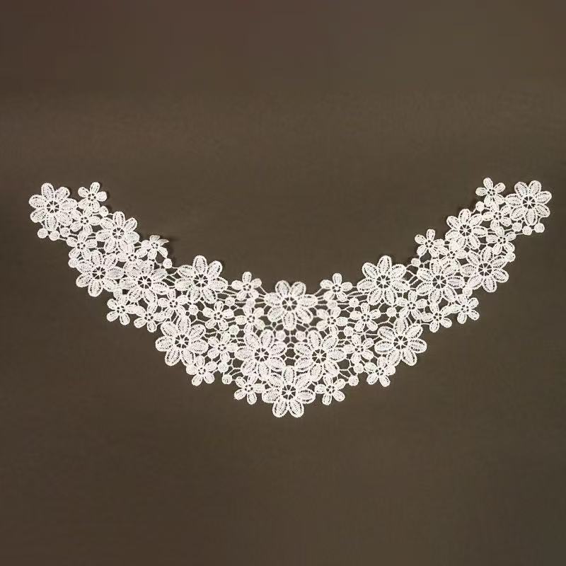 White Milk Silk Flower Fake Collar Lace Clothes Collar Decorative Lace Accessories Doll Collar White Milk Silk Flower Fake Collar Lace Clothes Collar Decorative Lace Accessories Doll Collar