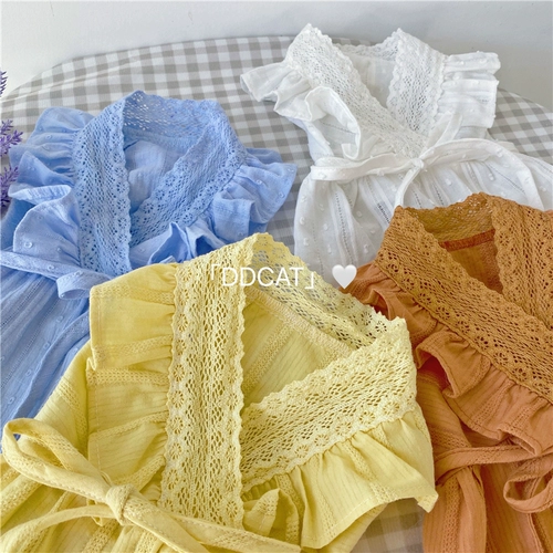 Летняя юбка, свадебное платье, наряд маленькой принцессы, французский стиль