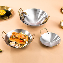 New stainless steel dry pot pot alcohol stove small hot pot household bar tripod commercial cassette stove special pot