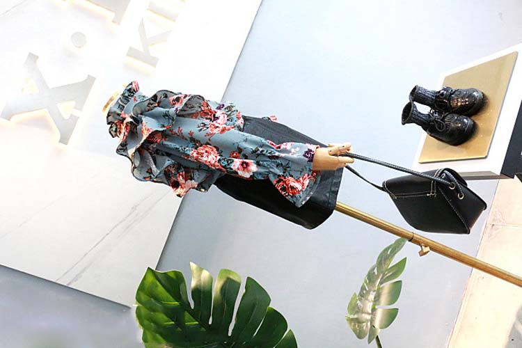 Quần áo bé gái 2018 mùa thu mới phong cách retro cho trẻ em bằng gỗ cổ áo thời trang cổ áo sơ mi voan cho bé áo trẻ em