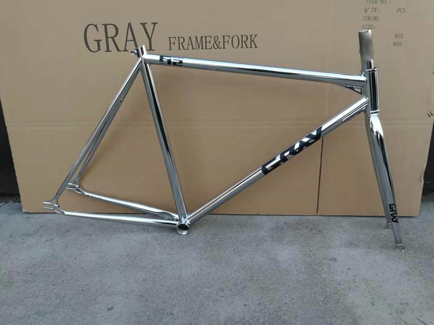 GRAY F12 Gray dead fly chrome molybdenum steel racing men's and women's frame front fork