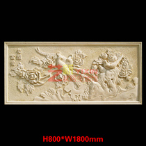 Art new GRC cement FRP sculpture blooming rich sandstone relief courtyard landscape decoration mural customization