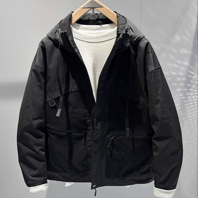 Special Offer! Guangzhou High-Quality Multi-Pocket Hooded Cotton Coat, Autumn and Winter Cotton Clothing, Men's Cotton Jacket, Clothing 5398