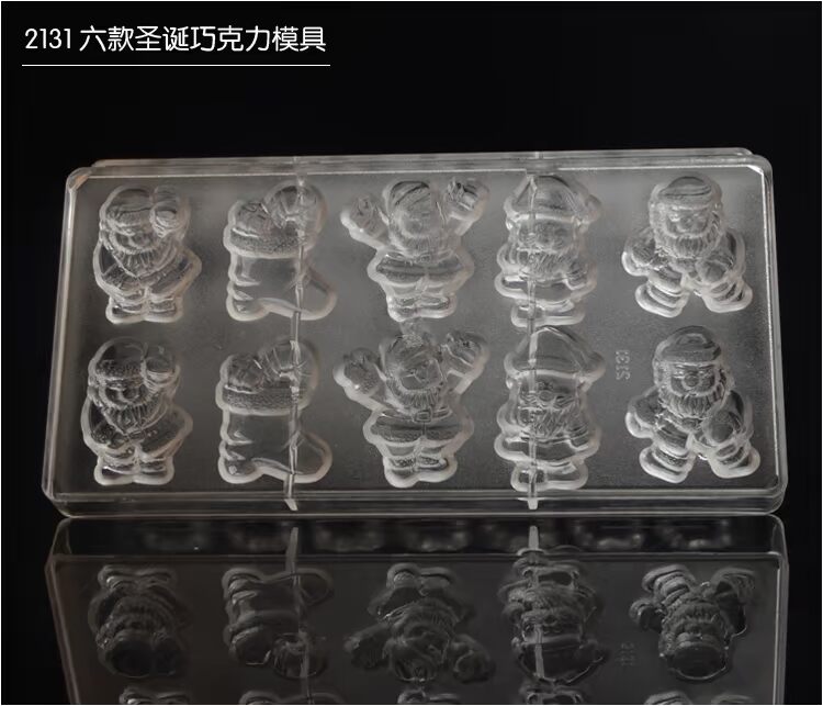Santa Claus Chocolate DIY Khuôn Chúc mừng Giáng sinh Sôcôla Jelly Pudding Handmade Công cụ làm bánh khuôn silicon