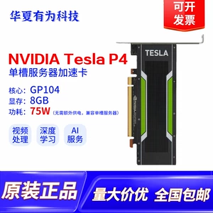 Nvidia [Tesla P4 8G显存深度学习加速卡GPU视频编码图形显卡]