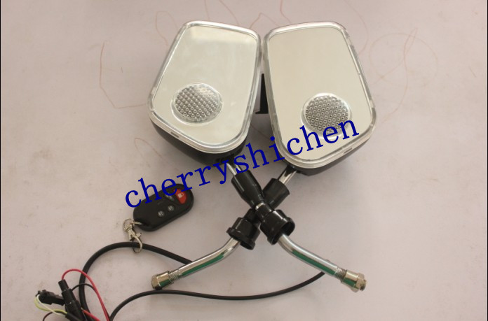 Xe máy gương chiếu hậu chống-mp3 âm thanh chống trộm pin xe sửa đổi âm thanh gương chiếu hậu âm thanh chống trộm