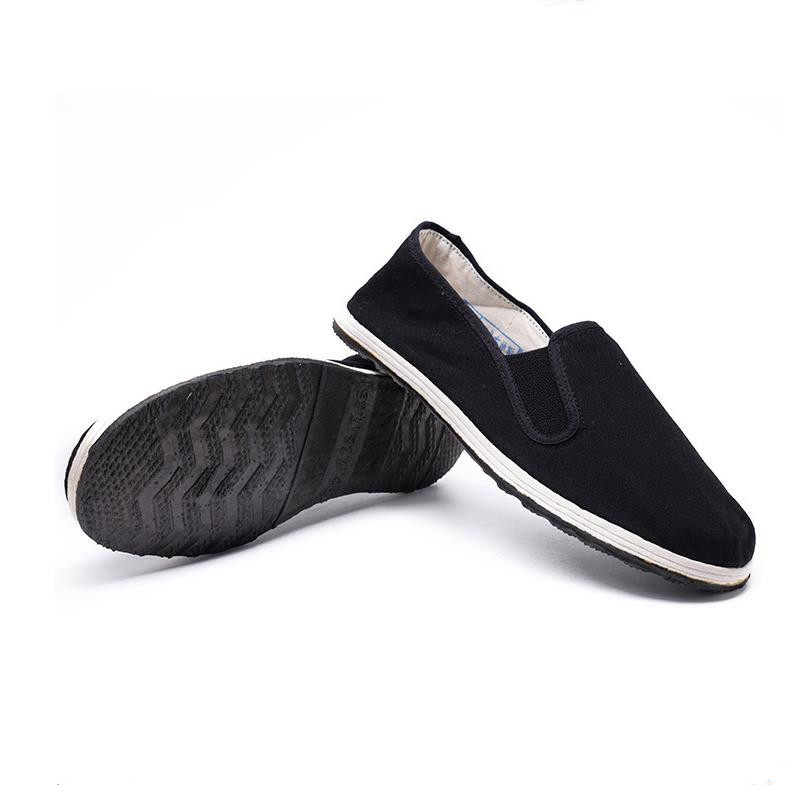 International Hua 3517 Summer Old Beijing Cloth Shoes Black One Foot Pedal Flat Bottom Labor Shoes Wear Wear Casual Tide Men Work Shoes