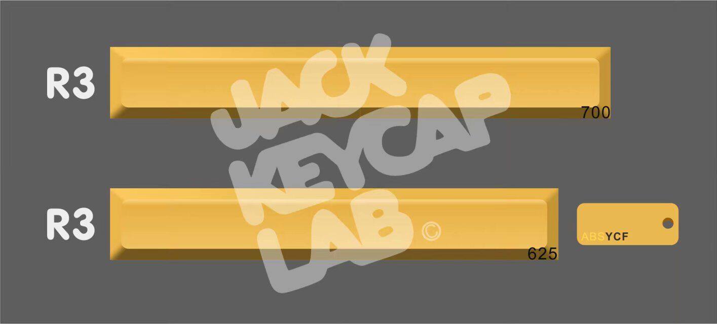 (JACK keyboard key cap custom) SP SA yellow space (YCF) set key cap group purchase chocolate yellow
