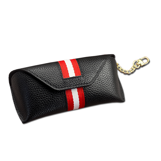 Leather fabric anti-pressure glasses bag for men and women universal sunglasses