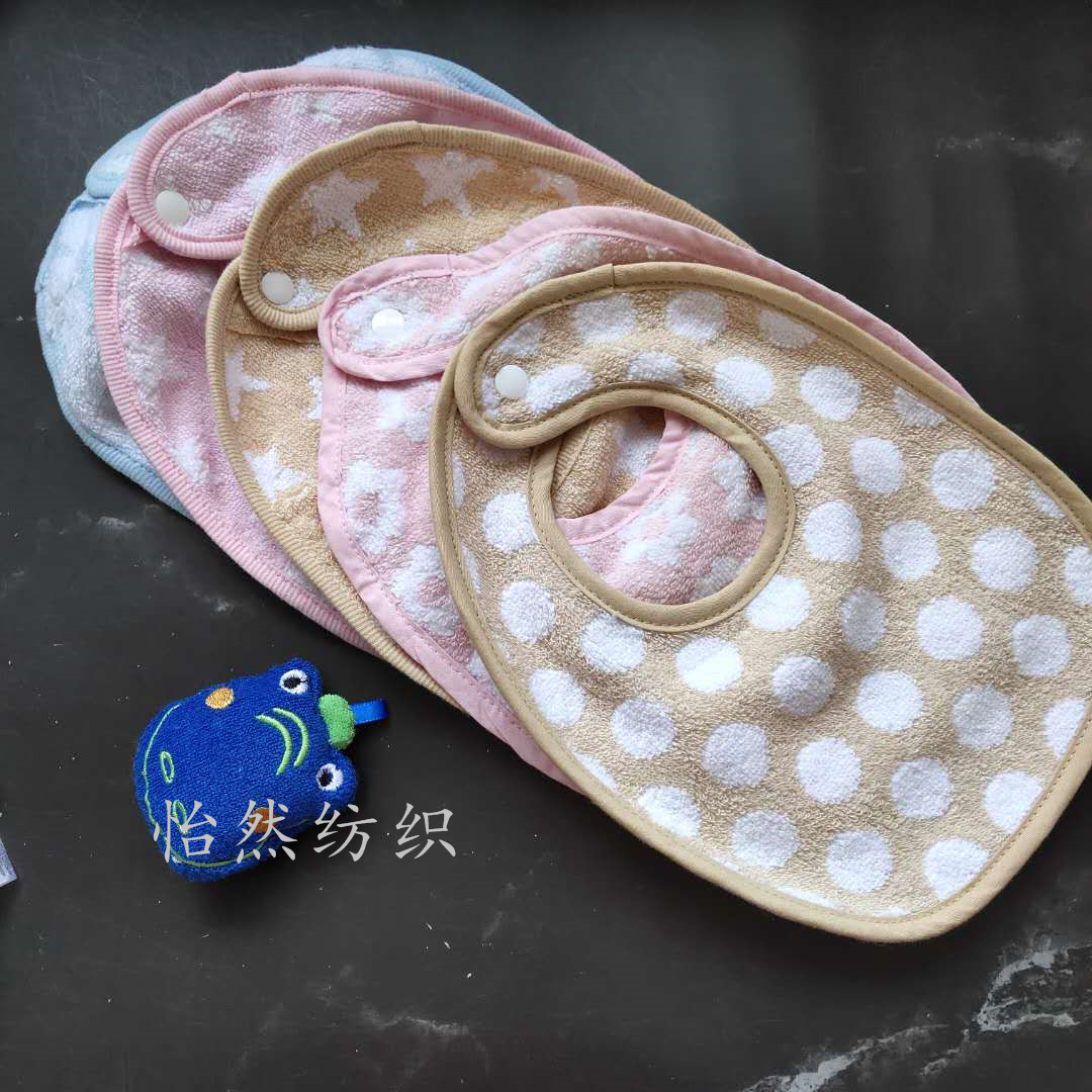 Foreign trade original single baby cotton untwisted baby bib baby saliva towel meal bib