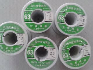 Jixing brand solder wire 63% high purity free cleaning 1 0mm solder wire containing rosin tin wire