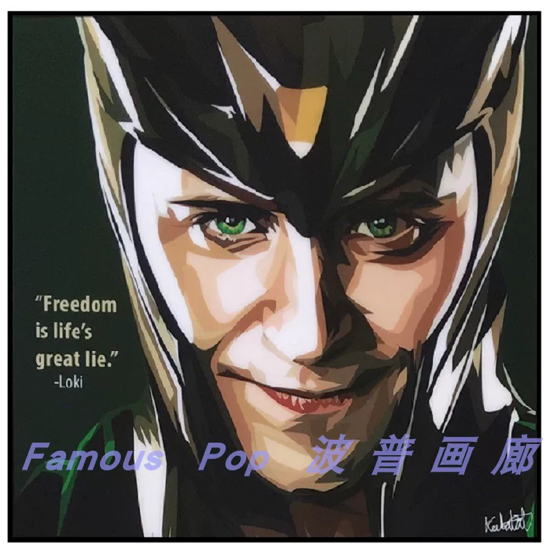 Marvel Злой Локирик Локи Локи Famouspop Thai Genuine Pop висящая картина Keetatat
