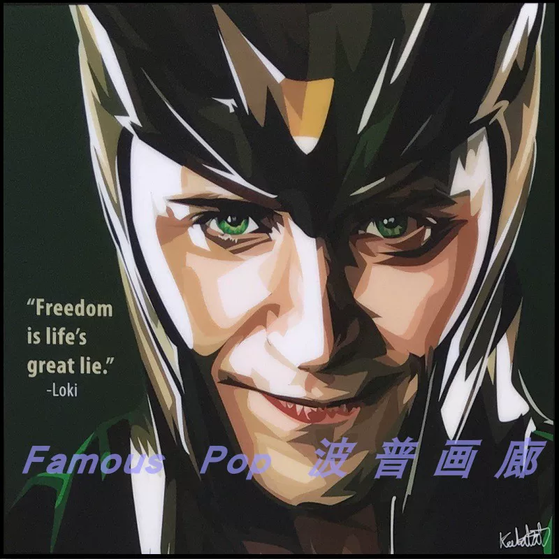 Marvel Злой Локирик Локи Локи Famouspop Thai Genuine Pop висящая картина Keetatat