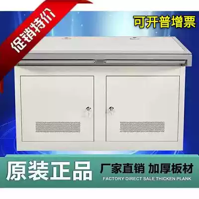 Double console monitoring platform Single triple console luxury custom TV wall cabinet