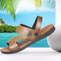 Sandals mens summer beach shoes 2019 new sports Soft bottom tide Driving casual Dad Old-aged slippers