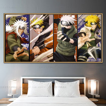 Naruto hanging painting decorative painting animation wall painting Kakasi bedroom bedside mural retro two-dimensional cartoon painting