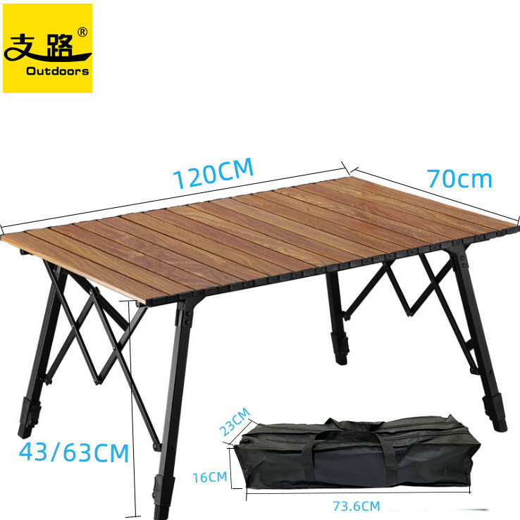 New Products Aluminum Alloy Folding Table On-board Portable Casual Egg Rolls Table Outdoor Night Market Stall Barbecue Picnic Tables